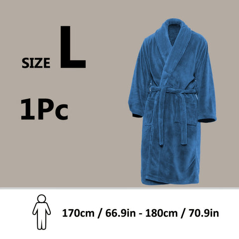 Luxe Unisex Coral Fleece Bademantel – Ultraweich und Warm für Deinen Komfort