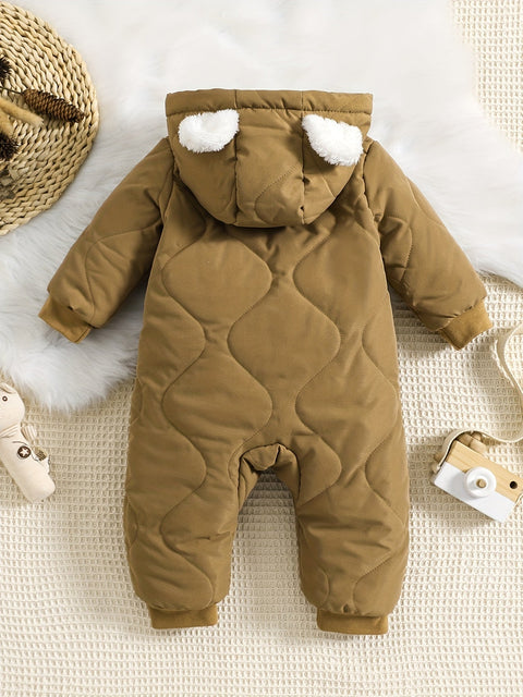 Luca Kapuzenoverall für Babys - Warm und Niedlich für Außenabenteuer