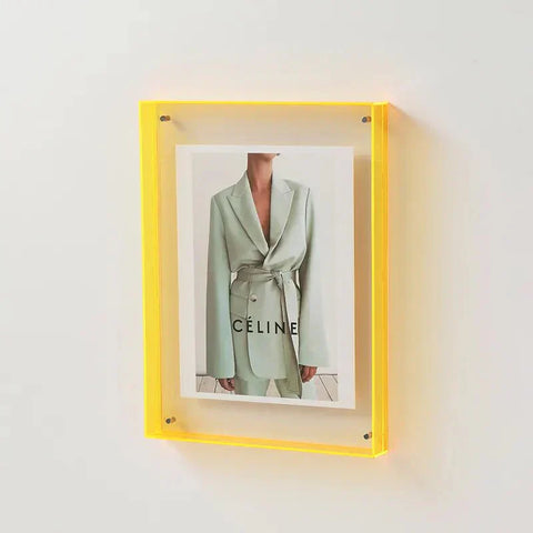 Lebendiger Acryl Displayrahmen – Zeitgemäßer Farbfotohalter