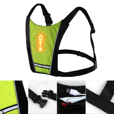 CycleBright Weste - Sicher und Sichtbar Fahrradfahren mit Blinkern