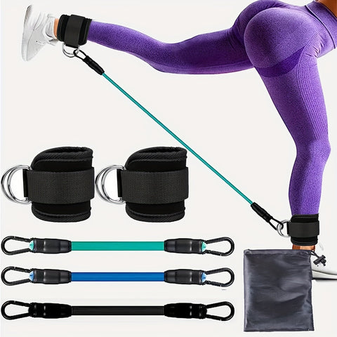 Verstellbare Knöchel-Widerstandsband-Set – Perfekt für Booty- und Beintraining zu Hause