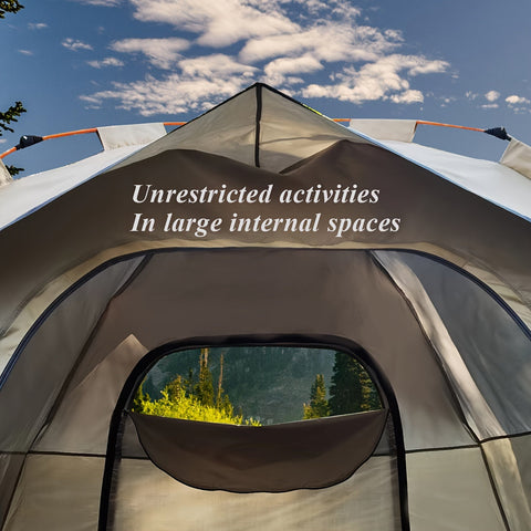 QuickCamp Zelt - Schnell aufstellbares Zelt mit UV-Schutz für 4 Personen