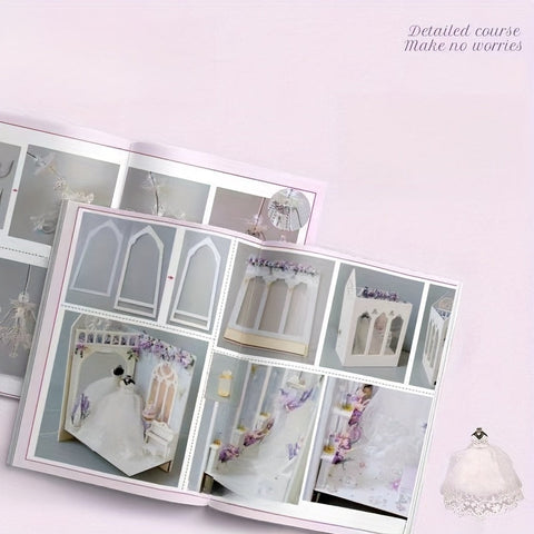 DIY Brautkleid Puppenhaus – 3D Baukasten mit Beleuchtung und dekorativen Möbeln