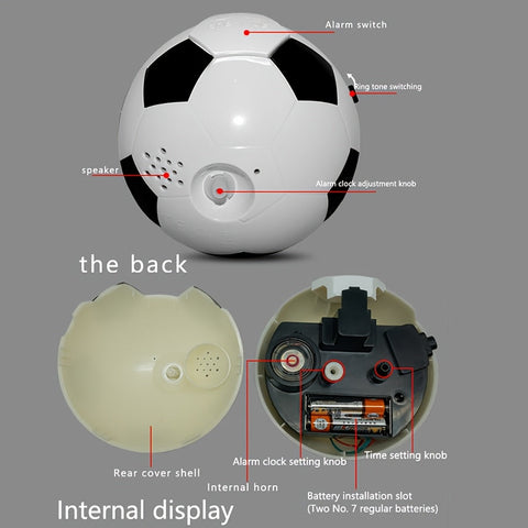 Kreativer Fußballförmiger Wecker – Mit Musik und Einzigartigem Design für Jung und Alt
