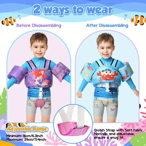 DinoGuard Kinder Schwimmweste – Abnehmbare Flügel & Sichere Passform