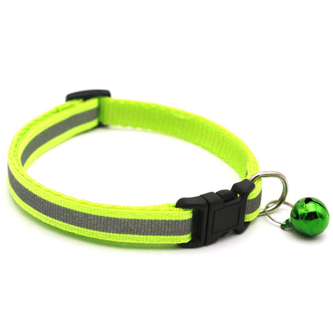 Reflektierendes Katzenhalsband mit AirTag Halter und Glocke – Verstellbares Halsband für Nachtsichtbarkeit