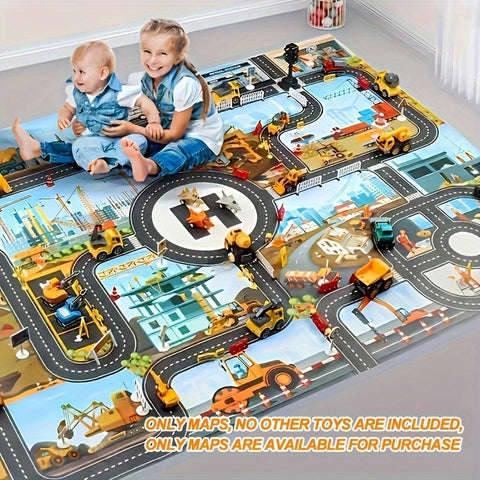 Bau- und Abenteuer-Spielteppich – Für kleine Entdecker und kreative Spieler