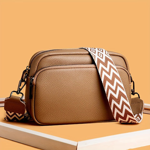 Modische Crossbody-Tasche für Damen – Lässige Umhängetasche mit geometrischem Design