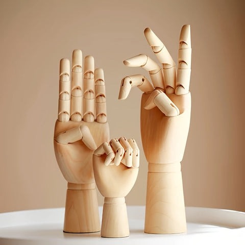 Nordisches Kreativ Holzhandmodell – Beweglich und Stimmungsvolles Deko-Objekt