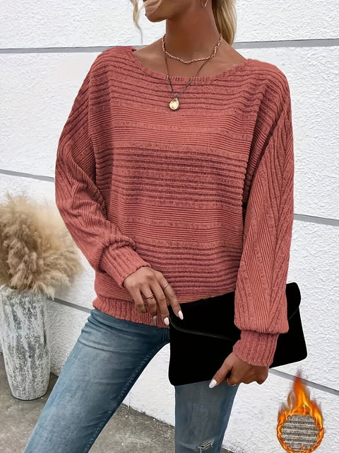 Lässiges Gestreiftes Strick-T-Shirt – Bequem und Stilvoll für Jeden Tag