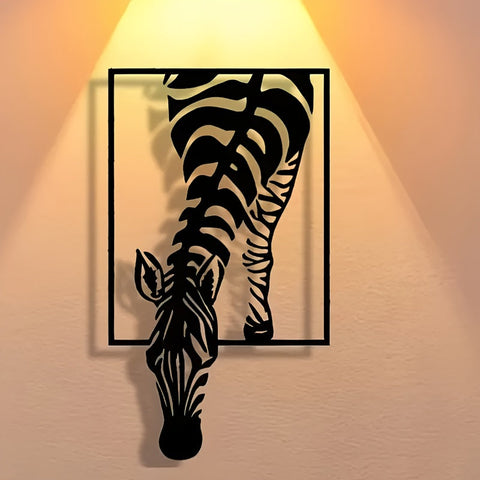 Zebra Silhouette Wanddekoration - Stilvolle Eleganz für Deinen Raum