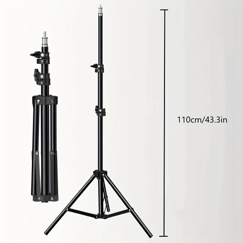 Verstellbares Lichtstativ und Lampe – Ideal für Fotografie, Studio-Setups und Videoaufnahmen
