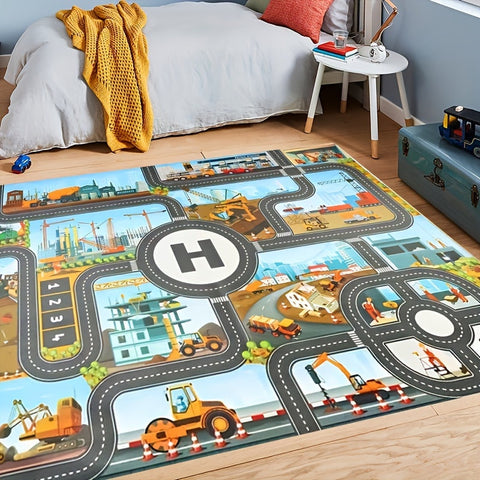 Bau- und Abenteuer-Spielteppich – Für kleine Entdecker und kreative Spieler