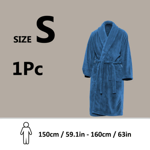 Luxe Unisex Coral Fleece Bademantel – Ultraweich und Warm für Deinen Komfort