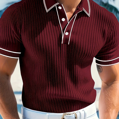 Herren Polo-Shirt mit kurzen Ärmeln – Komfortabel und stilvoll für den Sommer