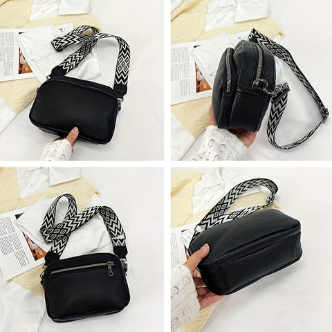 Modische Crossbody-Tasche für Damen – Lässige Umhängetasche mit geometrischem Design
