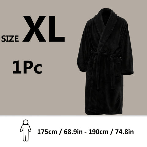 Luxe Unisex Coral Fleece Bademantel – Ultraweich und Warm für Deinen Komfort