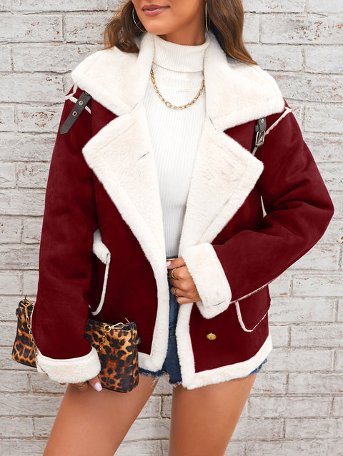 Plüschrevers Winterjacke – Stilvoll und Warm für die Kalten Monate