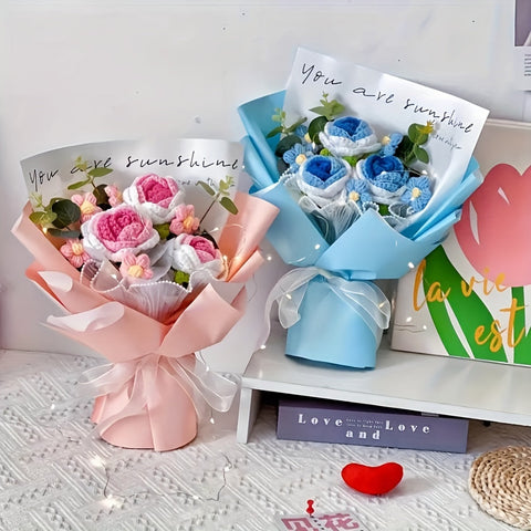Handgefertigter Häkel-Blumenstrauß – Das perfekte Geschenk zum Muttertag