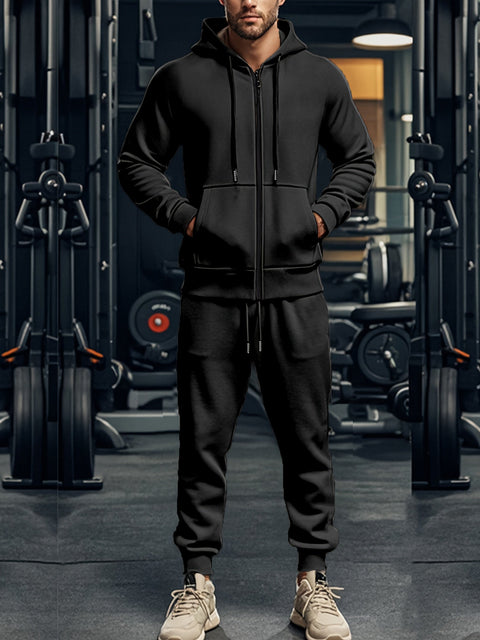 Herren Sportliche Hoodie und Hose Set – Bequem und Stilvoll für Sport und Freizeit