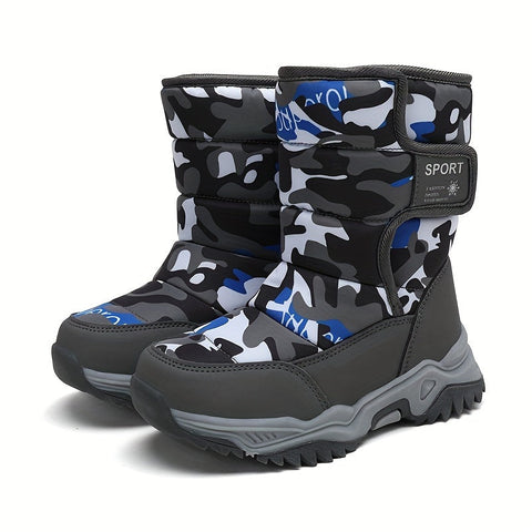 Trendige Camouflage Schneestiefel - Für Abenteurer
