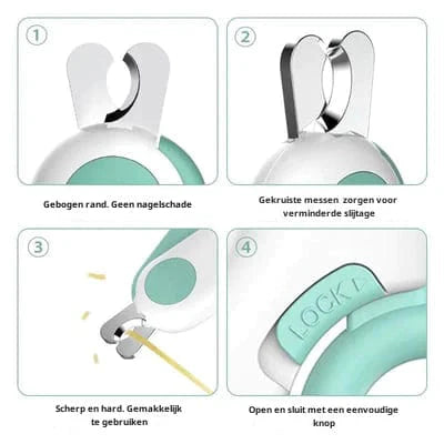 PetCare Nagelschneider - Sicher und einfach trimmen mit Licht