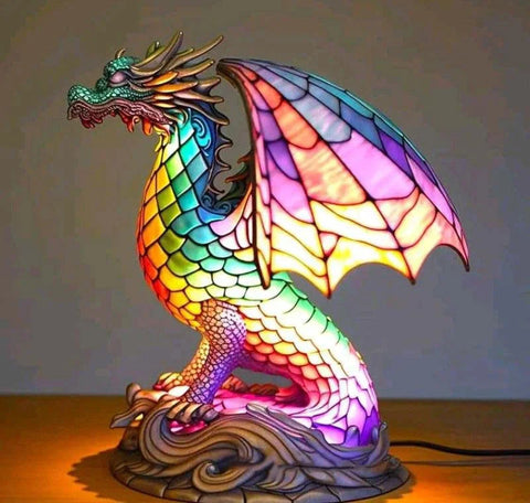 Künstlerische Glas-Mosaik Tierlampe – Farbe und Atmosphäre im Haus