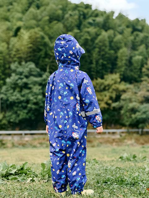Fröhlicher Wasserdichter Regenoverall für Kinder – Atmungsaktiv und Bequem für Outdoor-Aktivitäten