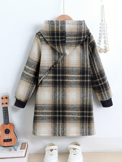 Fleur Fleece Karierte Jacke für Kinder - Warm und Stilvoll für den Winter