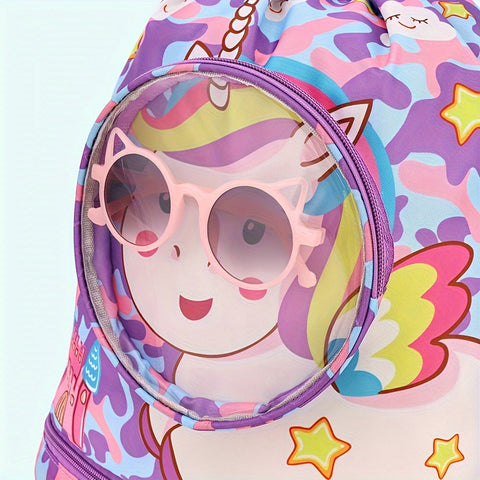 Cartoon Schwimmtasche mit Trocken/Nass Trennung – Stilvolle, Tragbare Tasche für Kinder und Erwachsene