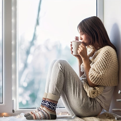 Lola Set von 5 Paar Wintersocken für Damen - Warm und Bequem für die Kalten Monate