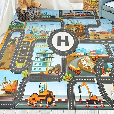 Bau- und Abenteuer-Spielteppich – Für kleine Entdecker und kreative Spieler