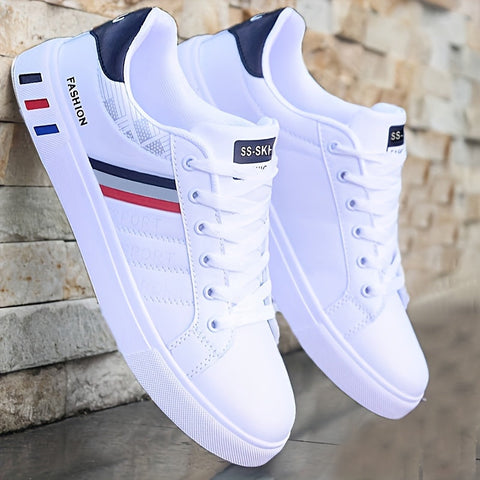 Schnürsenkel Sneakers für Männer – Gestreiftes Design und Ausgezeichnete Griffigkeit für Sportliche Aktivitäten