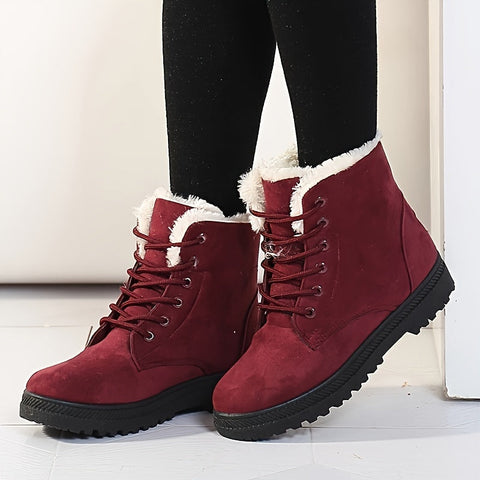 Damen Stilvolle Winter Stiefeletten - Halte deine Füße Warm und Bequem