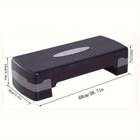 Verstellbarer Aerobic Stepper mit rutschfester Oberfläche – Perfekt für Home- und Gym-Workouts
