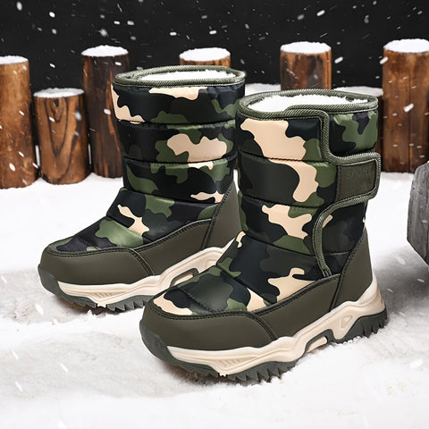 Trendige Camouflage Schneestiefel - Für Abenteurer