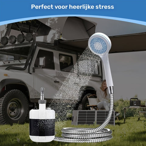 Tragbare Campingdusche – Handheld mit Wasserfiltersystem
