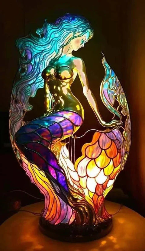 Künstlerische Glas-Mosaik Tierlampe – Farbe und Atmosphäre im Haus