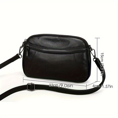 Klassisch Chic Leder Crossbody – Zeitlos und Funktional