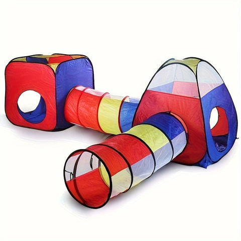 Pop-up Spielzelt und Tunnel Set - Für Aktives Spiel und Abenteuer
