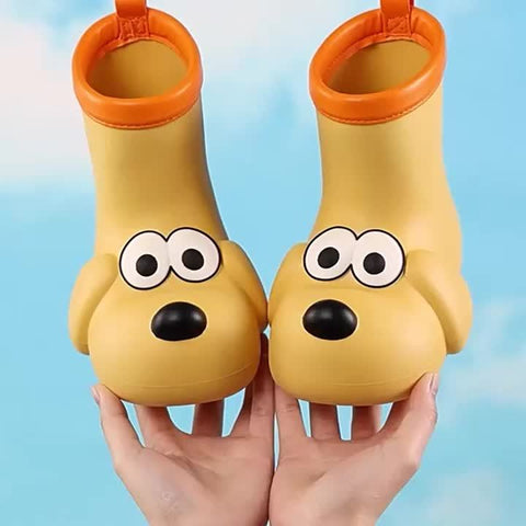 Woef Woef Regenstiefel für Kinder - Süßer Wasserdichter Schutz