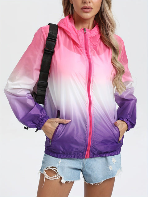 Leichte Kapuzen-Sommerjacke für Damen – Atmungsaktiv und Schutz für Outdoor-Aktivitäten