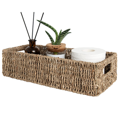 Handgefertigter Seegras Aufbewahrungskorb – Ideal für Badezimmer und Toilette