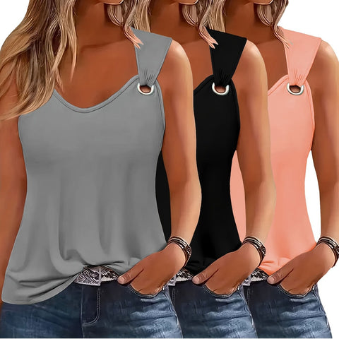 Damen Tanktops 3-Pack – Sommerfest und Locker