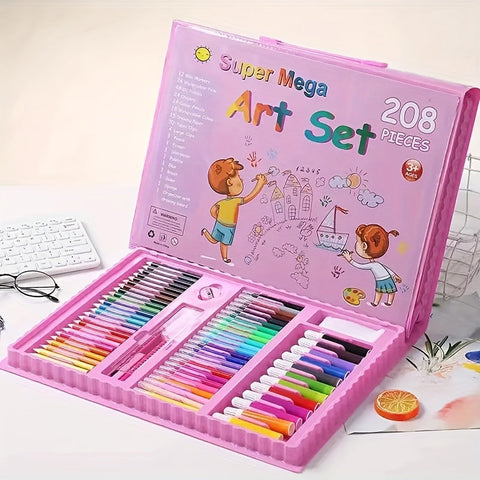 Vollständiges 208-teiliges Kunstset – Professionelle Qualität für junge Kreatoren