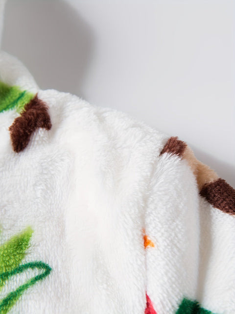 Flanell Kinderbademantel mit Tierdruck – Superweich und Bequem für Jungen und Mädchen