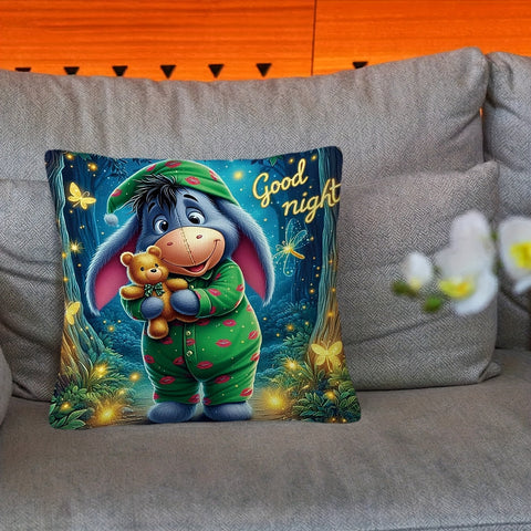 Eeyore Plüsch Kissenbezug - Verspielt Doppelseitiges Design mit Reißverschluss für Wohnzimmer und Schlafzimmer