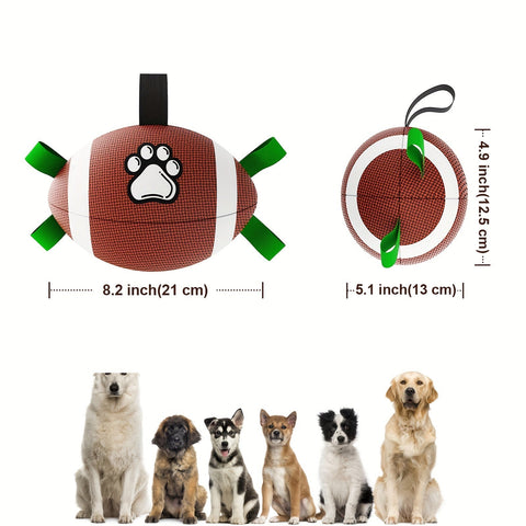 Pfoten-Perfekt Spielfußball – Nachhaltiges Gummi Interaktives Hundespielzeug