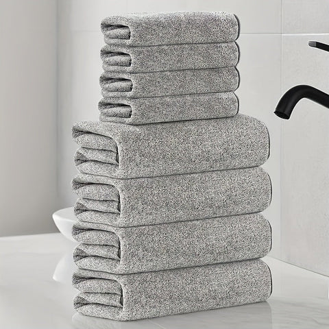 Weiche Korallenvelours Handtuchset – Absorbierend und Schnell Trocknend