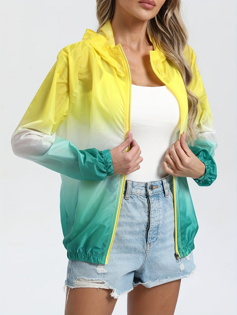 Leichte Kapuzen-Sommerjacke für Damen – Atmungsaktiv und Schutz für Outdoor-Aktivitäten